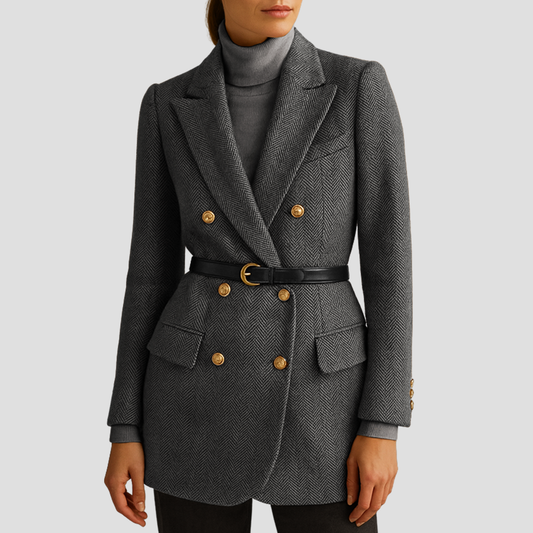 Belted Tweed Coat 0