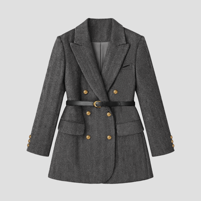 Belted Tweed Coat 1