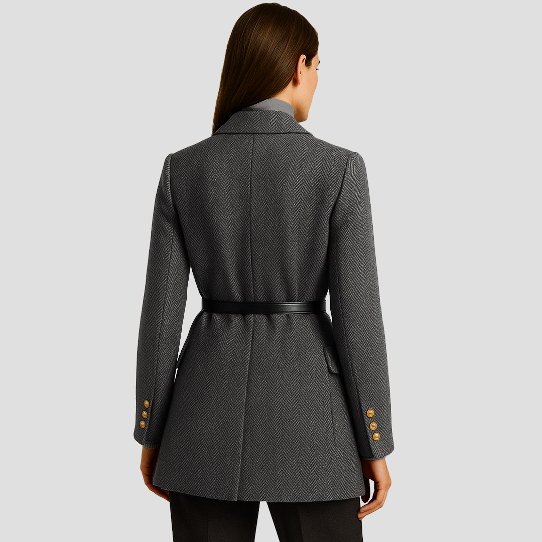 Belted Tweed Coat 3