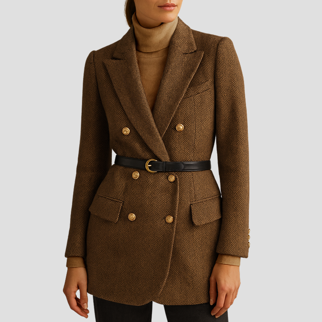 Belted Tweed Coat 4