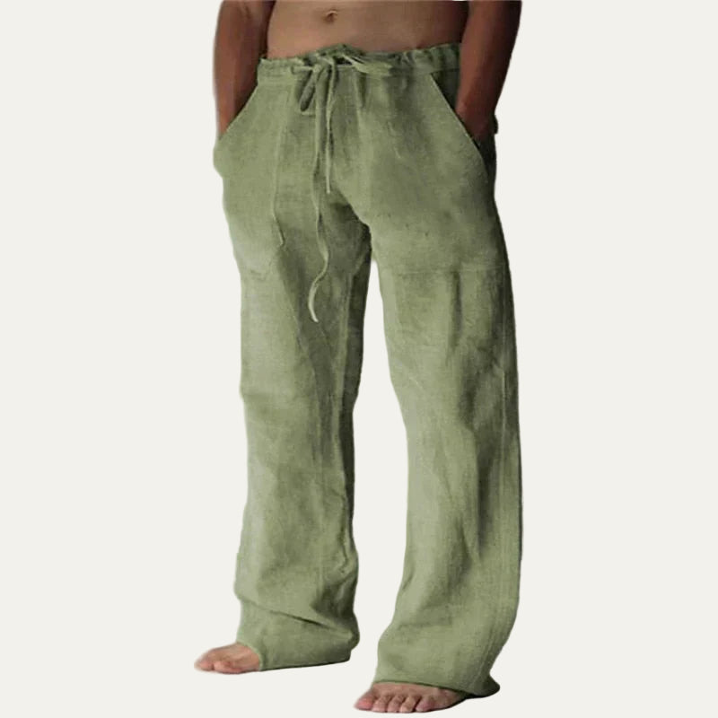 VogeLuxe | Men’s Wide Leg Drawstring Beach Pants