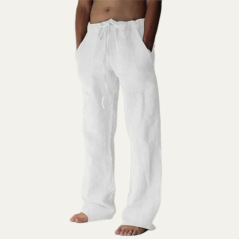 VogeLuxe | Men’s Wide Leg Drawstring Beach Pants
