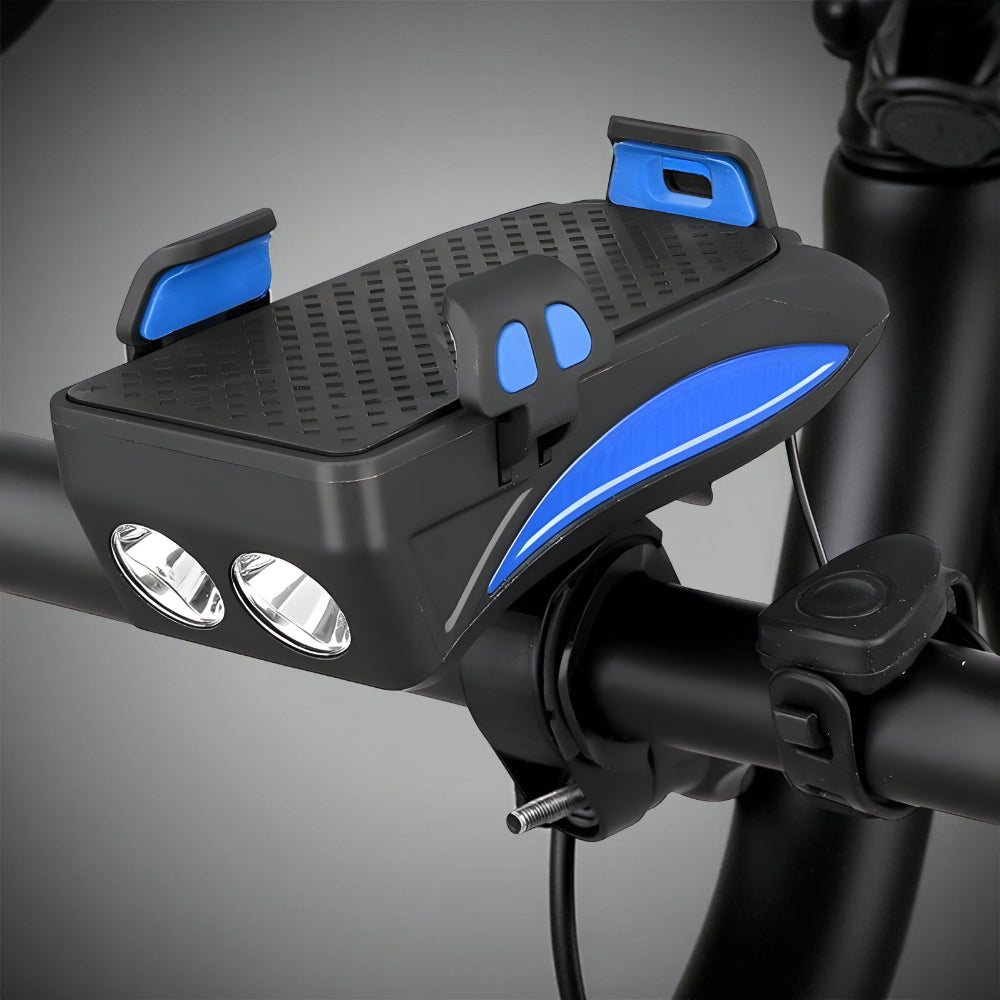 Cycling Phone Holder Power Bank Set with Horn