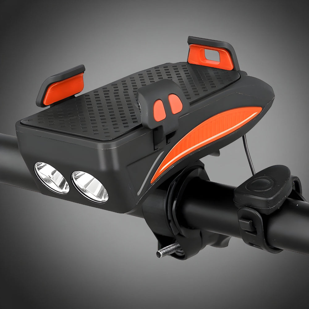 Cycling Phone Holder Power Bank Set with Horn