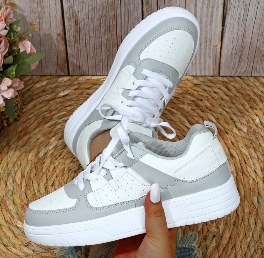 Comfortable Women's Casual Lace-Up Sneakers