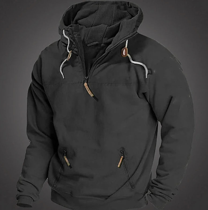 Men's Lightweight Pullover Quarter Zip Sweatshirt