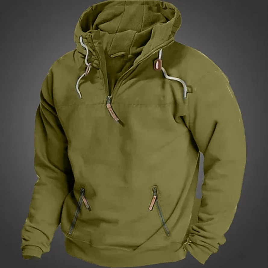 Men's Lightweight Pullover Quarter Zip Sweatshirt - VogeLuxe
