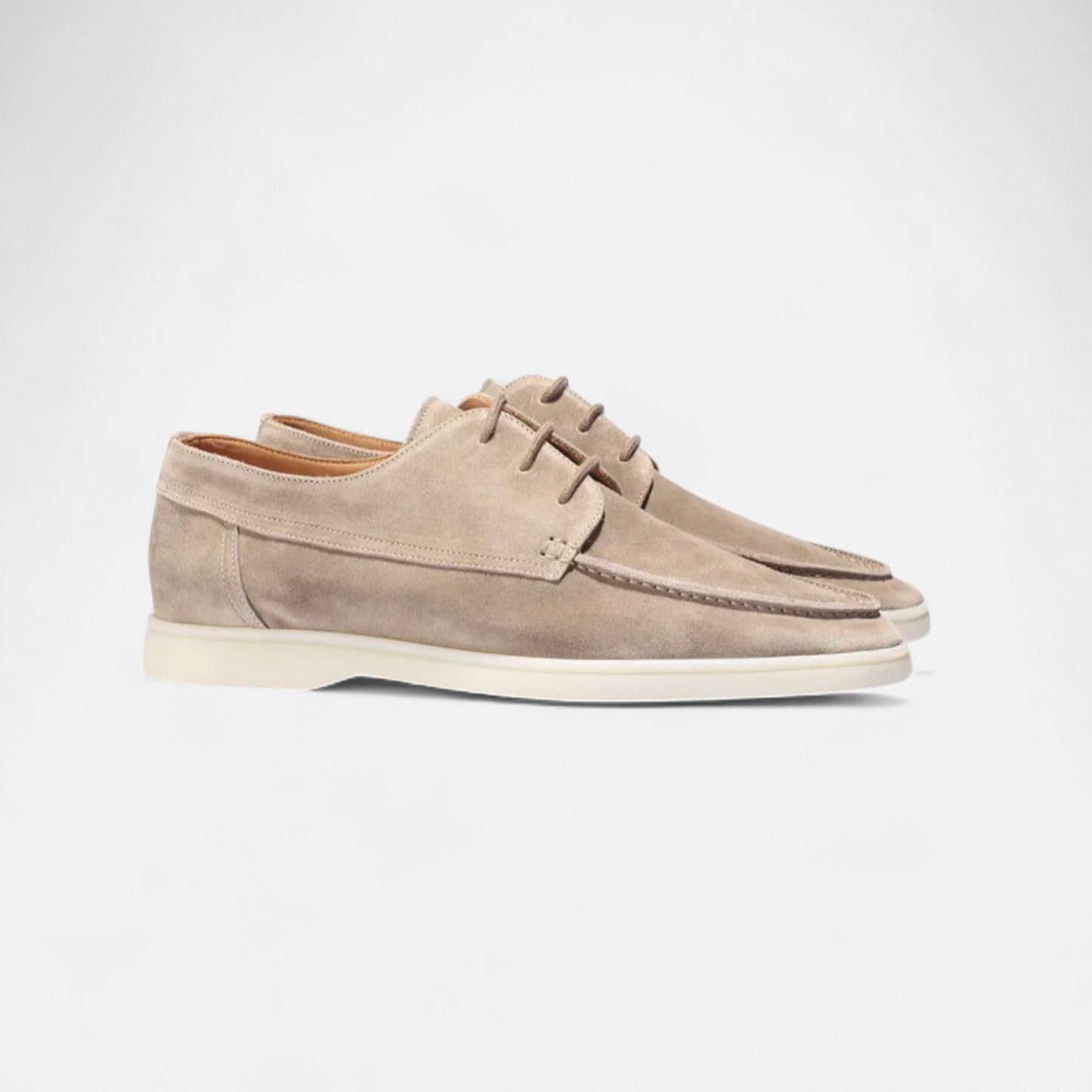 VogeLuxe | Men’s Suede Moc Toe Derby Shoes