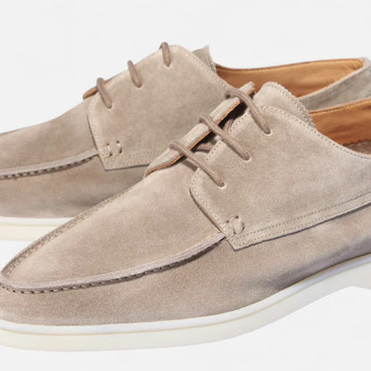 VogeLuxe | Men’s Suede Moc Toe Derby Shoes