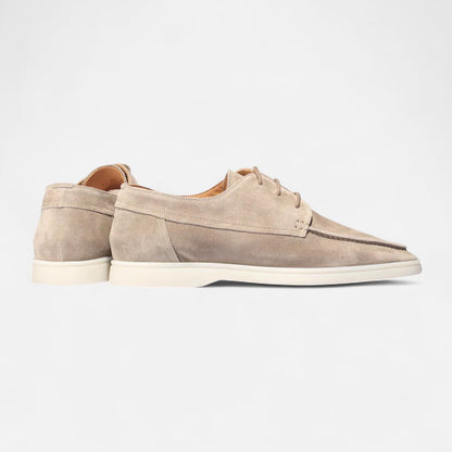 VogeLuxe | Men’s Suede Moc Toe Derby Shoes