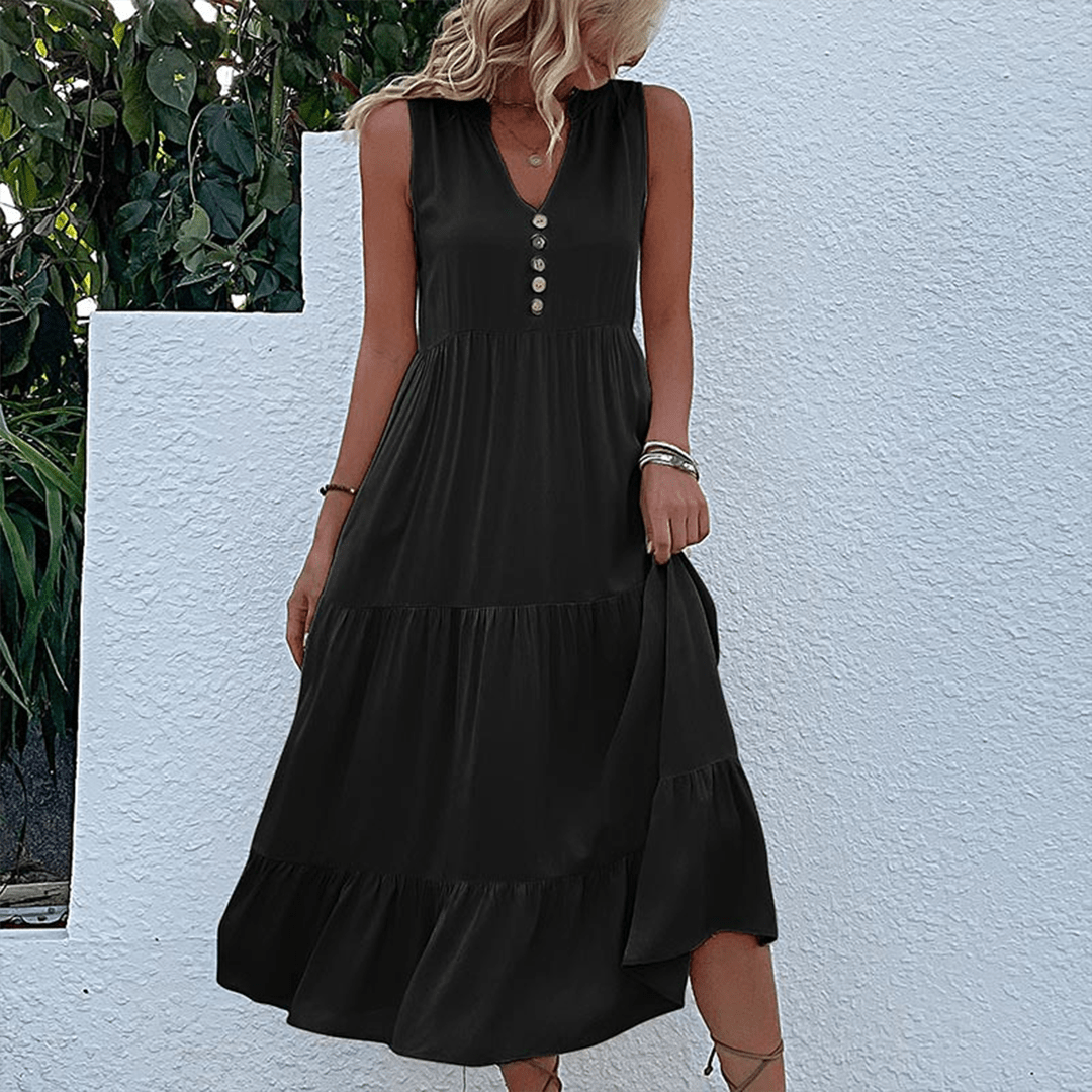 Summer Midi Dress Casual Chic Style