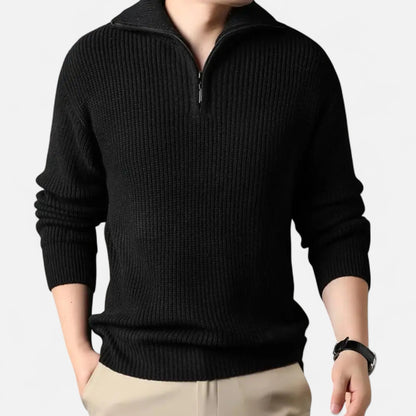 Warm Men's Wool Blend Pullover Sweater