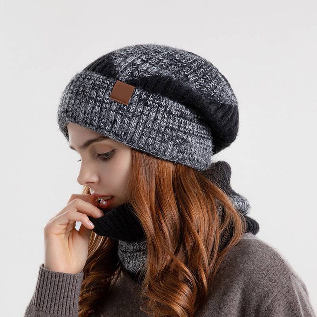 Classic Wool Hat and Scarf Set