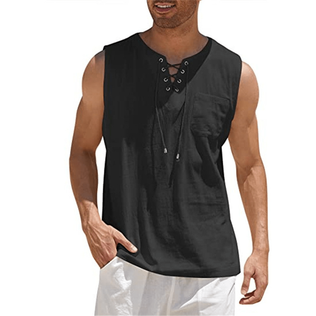 Summer Sleeveless Casual Tee Shirt