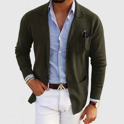 Blazer Jacket – Modern Cut Polyester Blend And Sleek Shape