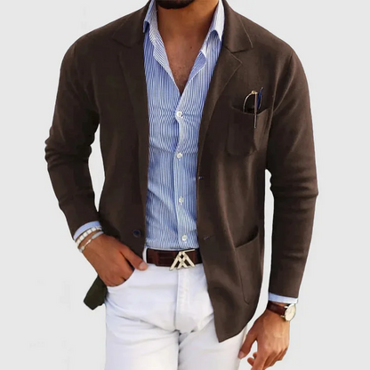 Blazer Jacket – Modern Cut Polyester Blend And Sleek Shape