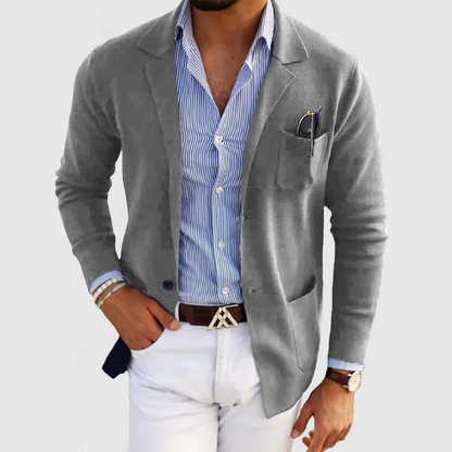 Blazer Jacket – Modern Cut Polyester Blend And Sleek Shape