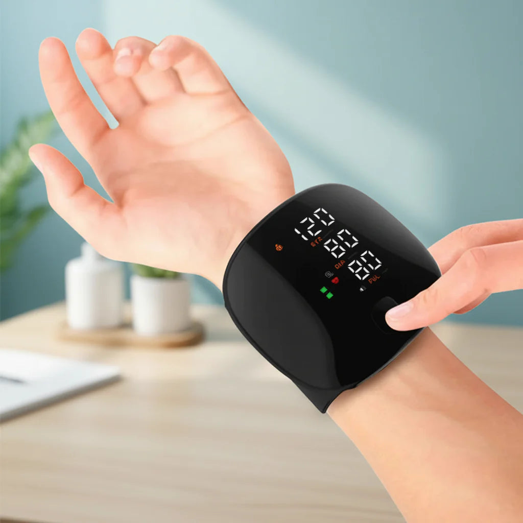 Accurate Wrist Blood Pressure Tracker Digital Device - VogeLuxe