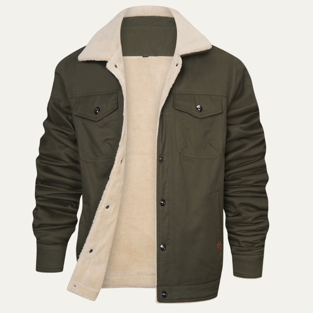 VogeLuxe | Men’s Thermal Fleece Outdoor Windbreaker Jacket