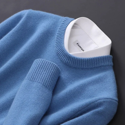 VogeLuxe | Men’s Classic Round Neck Knit Pullover Sweater