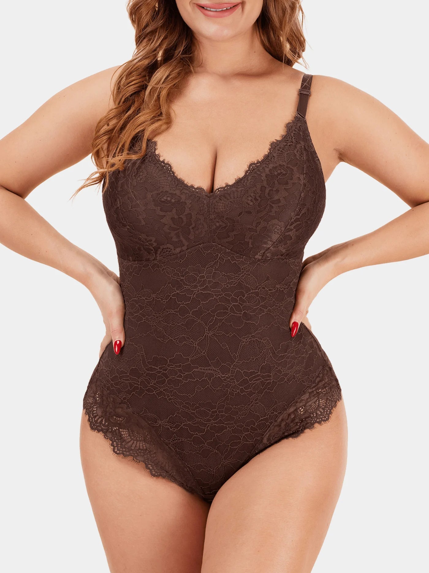 Slimming Seamless Lace Body Shaper