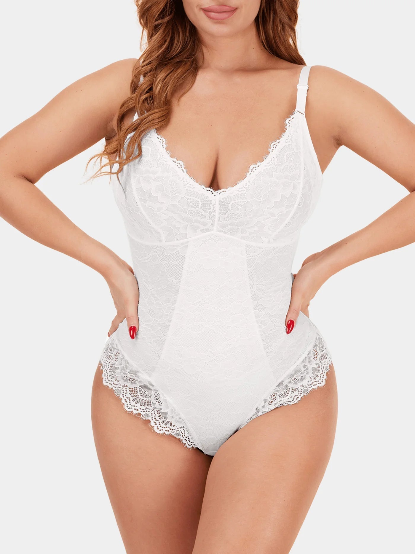 Slimming Seamless Lace Body Shaper