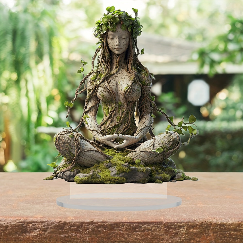 Colorful Acrylic Boho Chic Lady Figurine Decoration - VogeLuxe