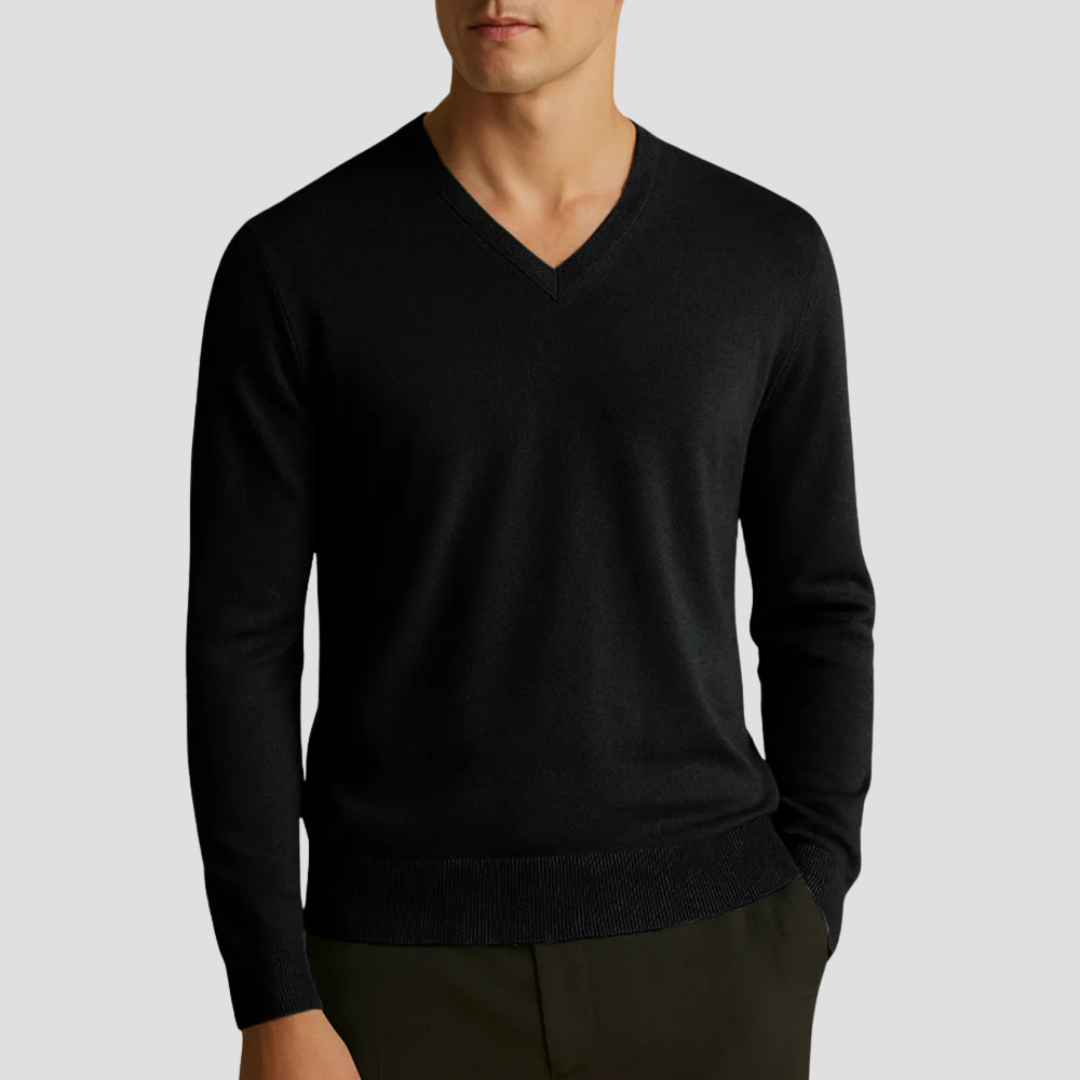 Borden | Classic V-Neck Jumper 8