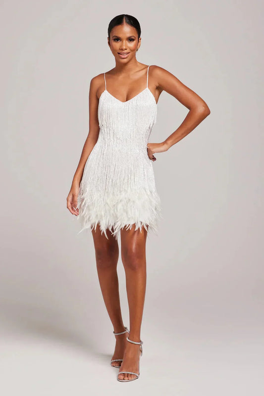 Chic Little Feather Party Dress - VogeLuxe