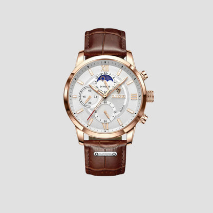 Brogan | Leather Chronograph Watch 0
