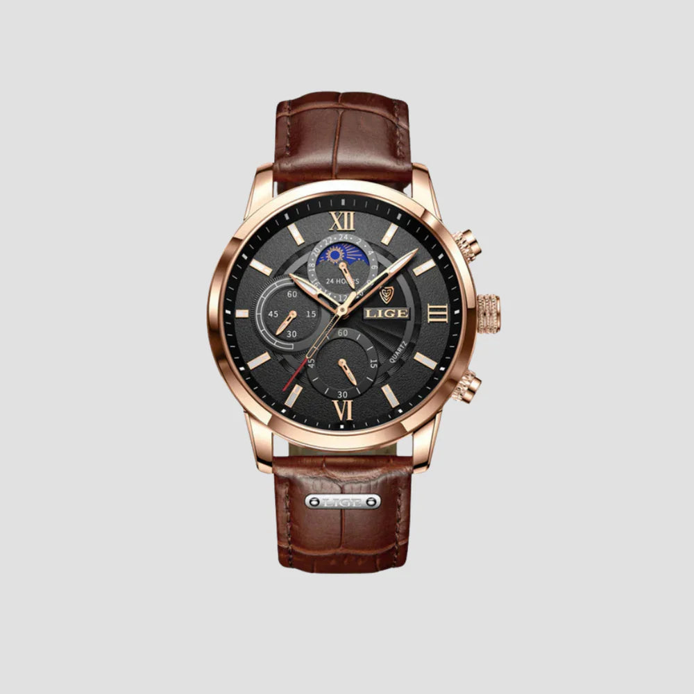 Brogan | Leather Chronograph Watch 1