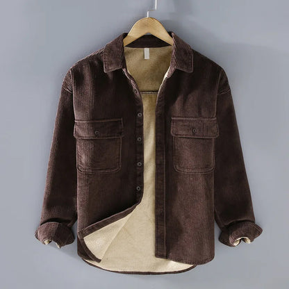 Warm Corduroy Fleece Winter Jacket