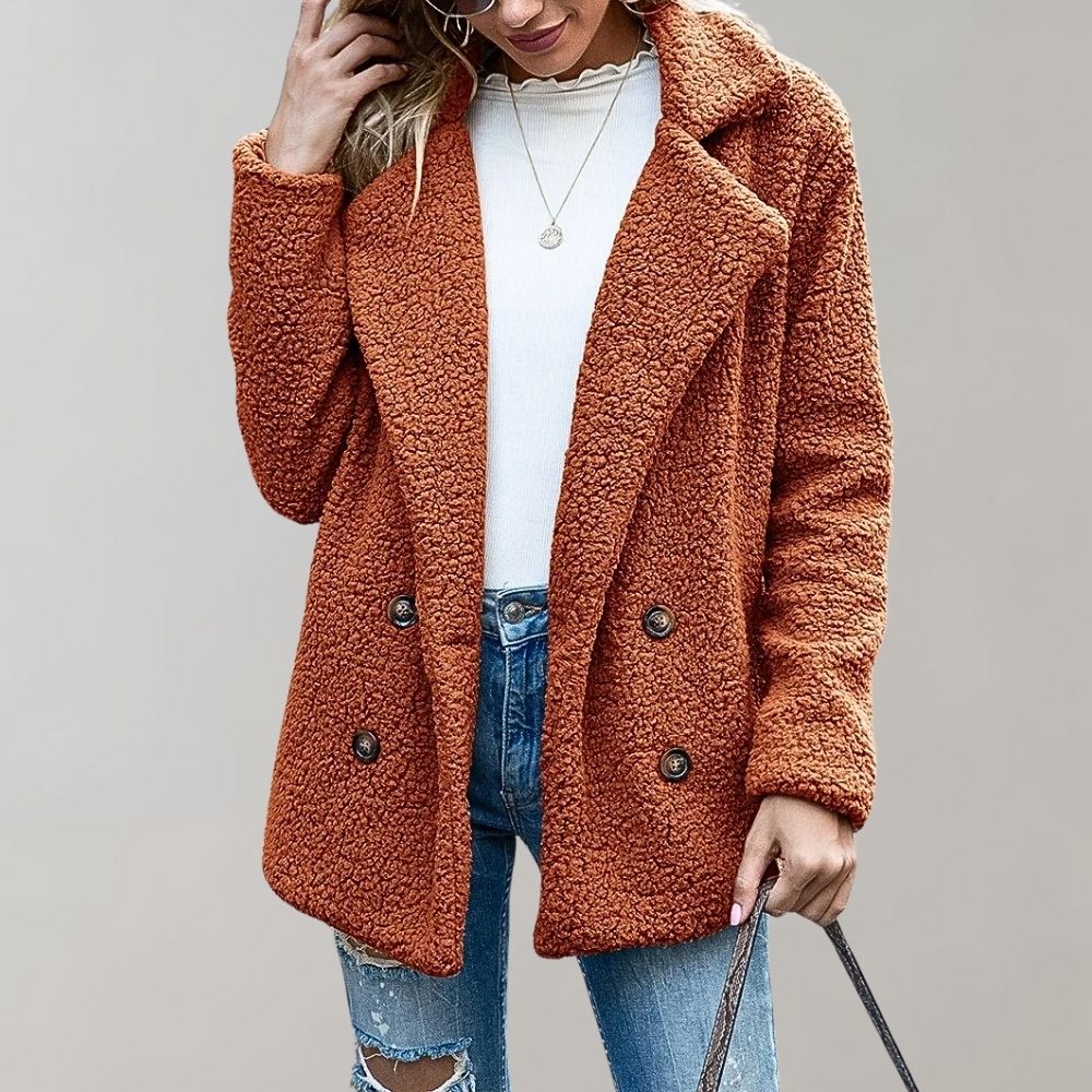 Cozy Plus Size Fleece Jacket - VogeLuxe