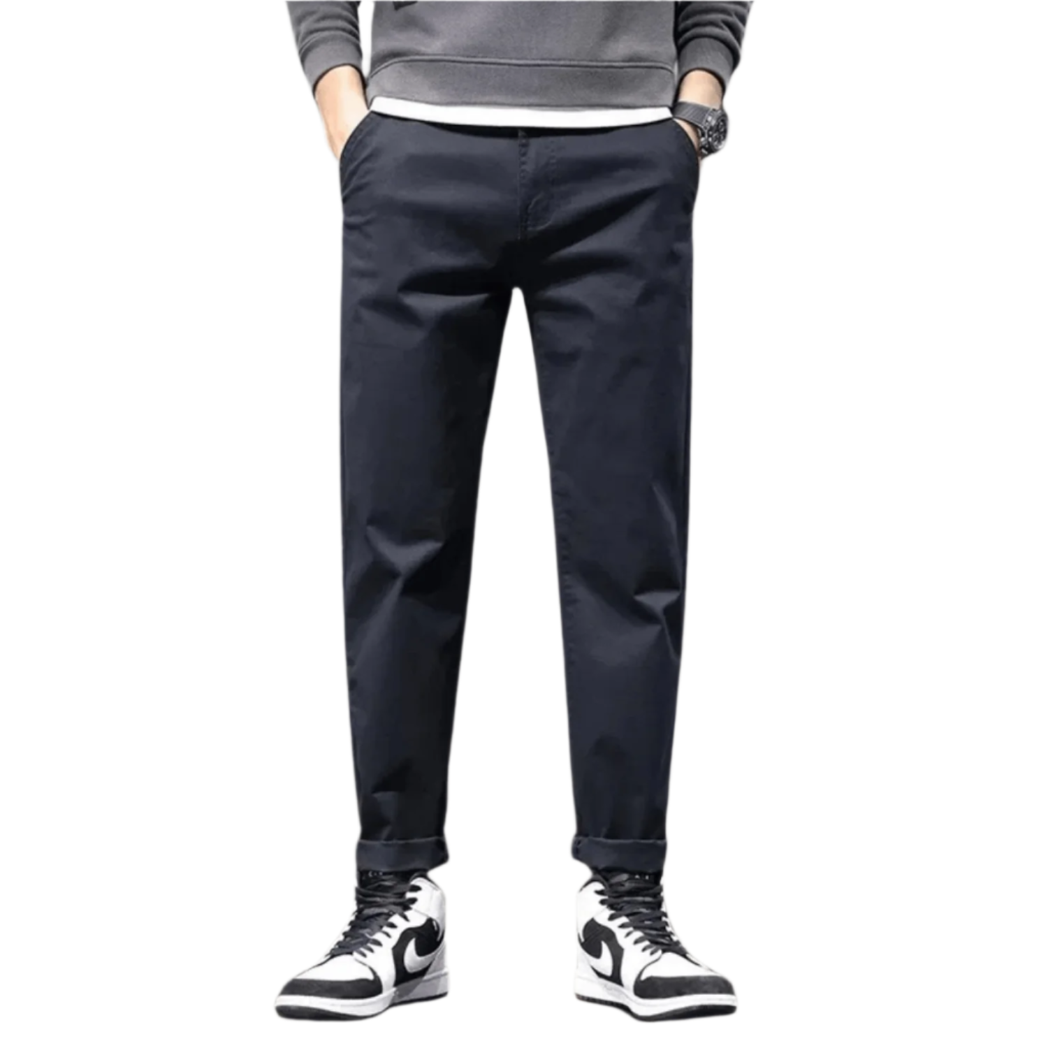Relaxed Fit Men's Chino Pants for Everyday Wear - VogeLuxe