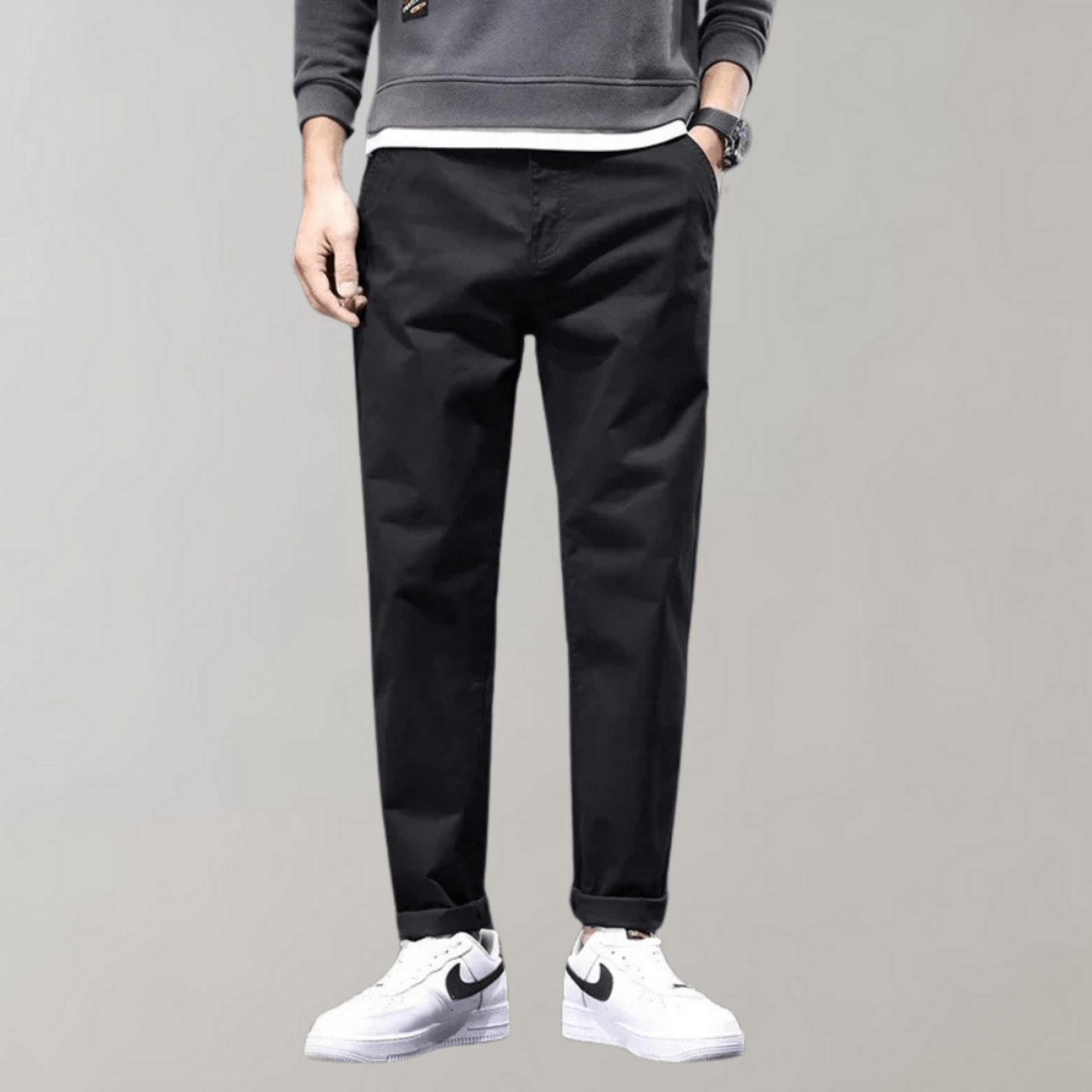Relaxed Fit Men's Chino Pants for Everyday Wear