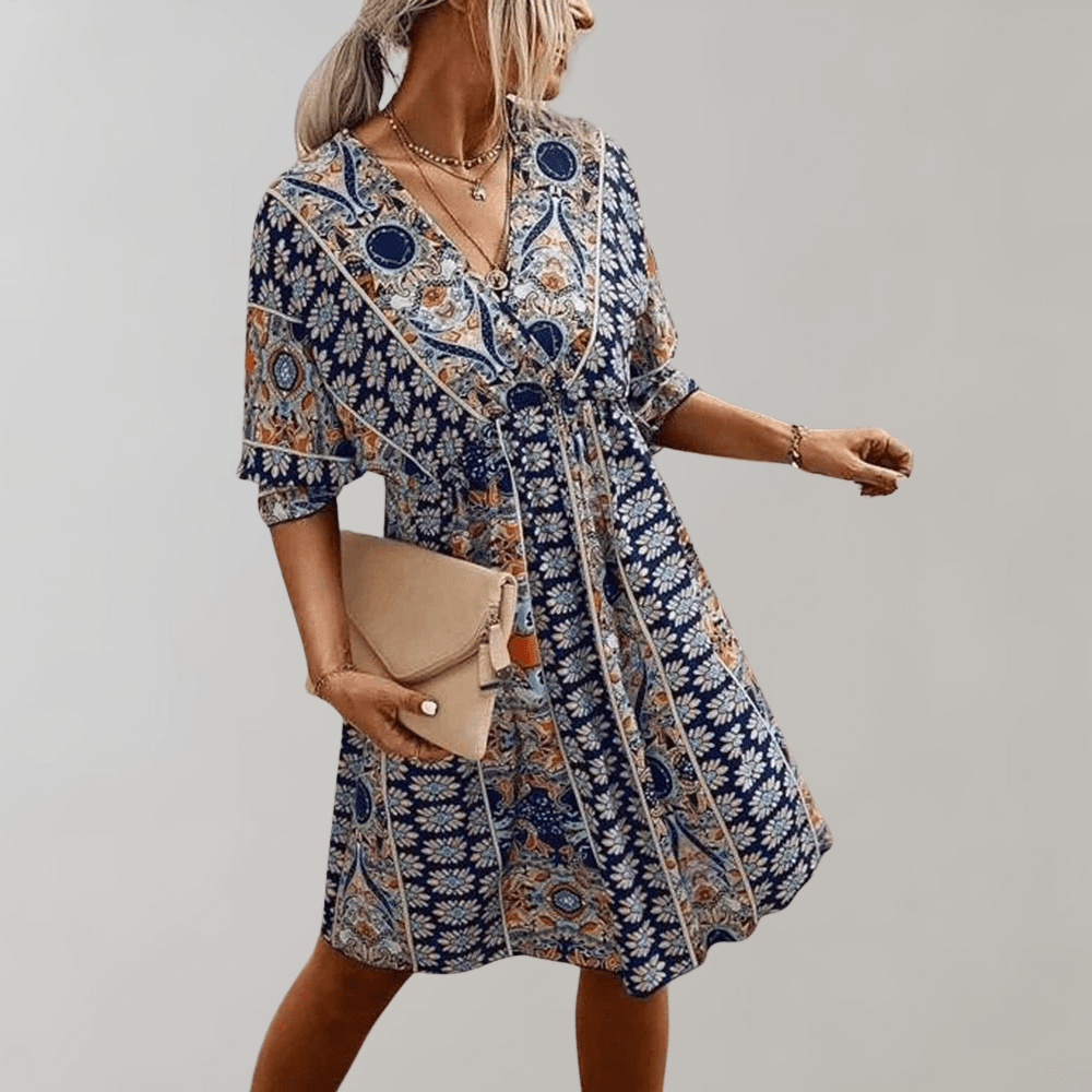 Trendy Mini Boho Chic Daily Dress