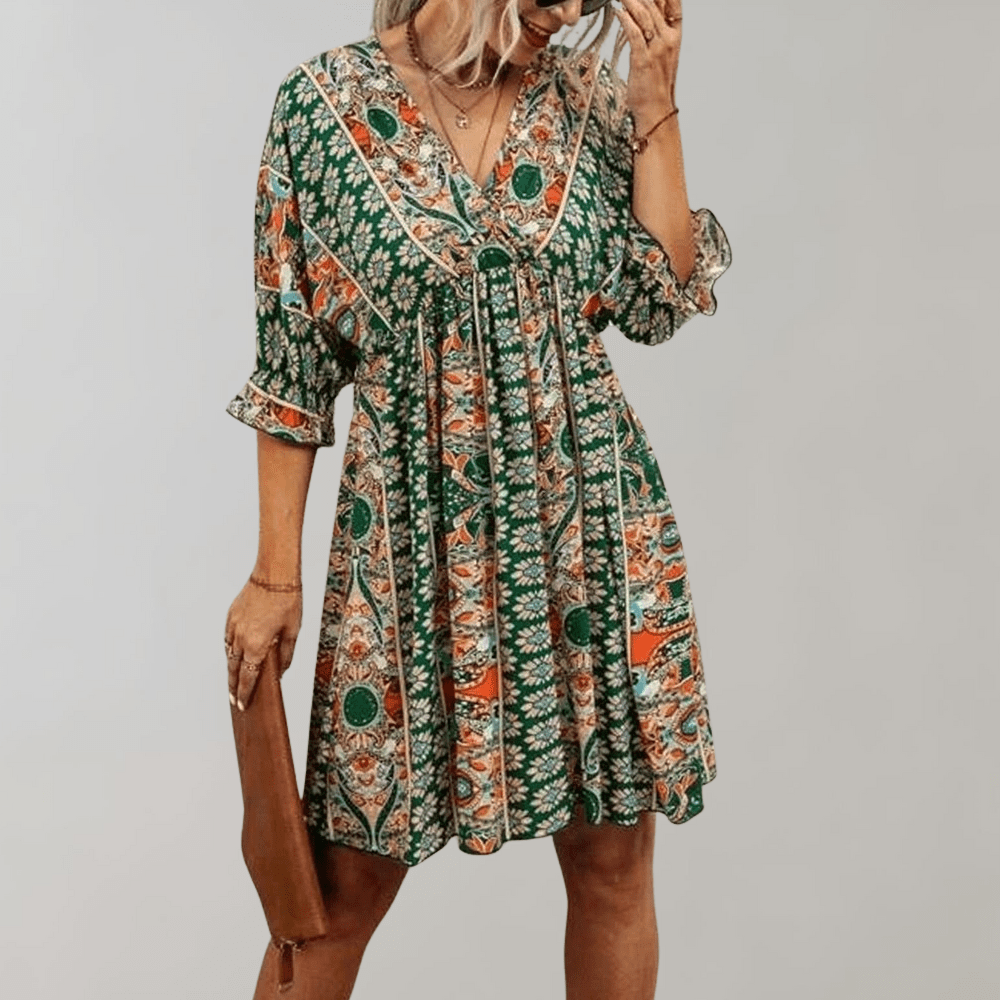 Trendy Mini Boho Chic Daily Dress