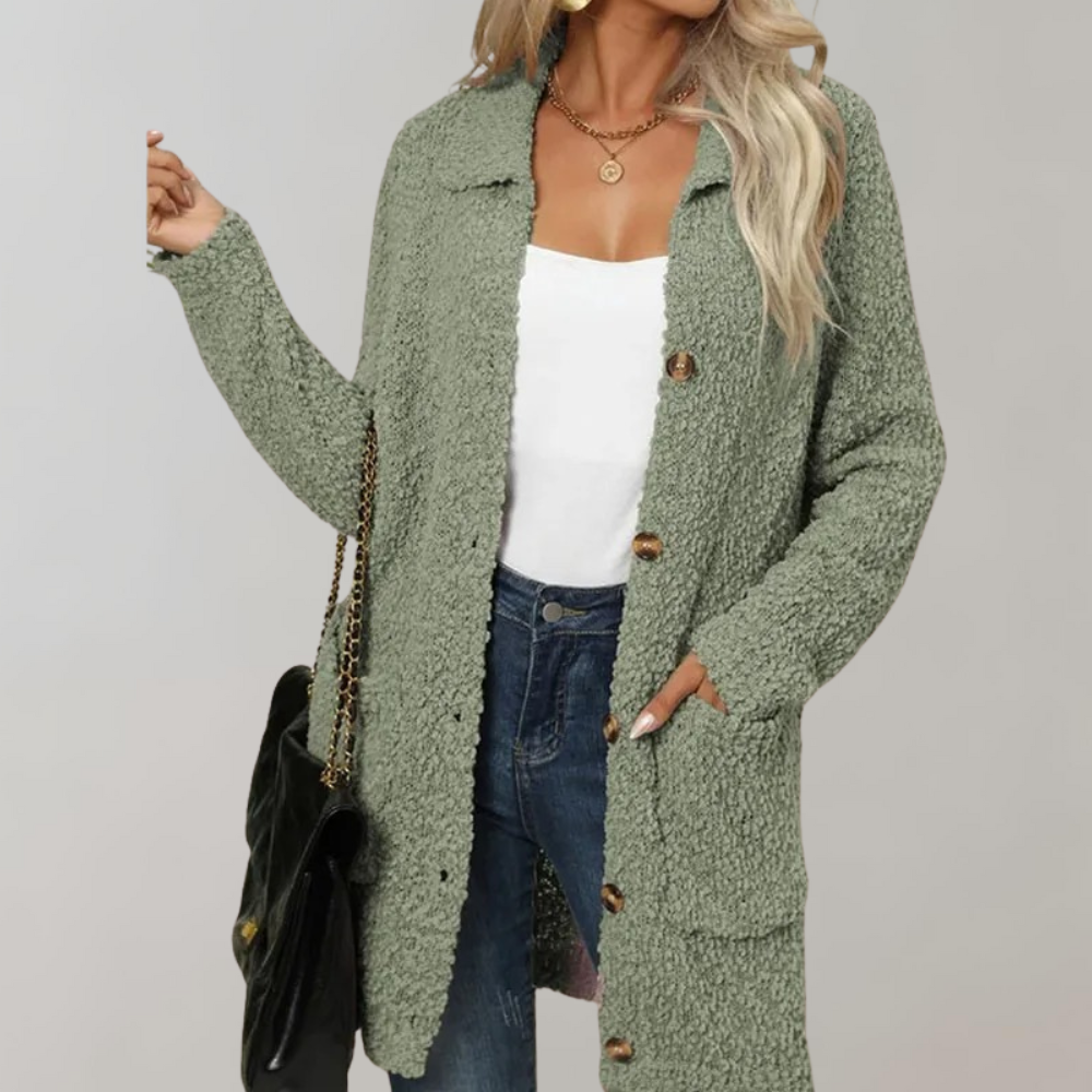 Comfy Women's Classic Cardigan Sweater