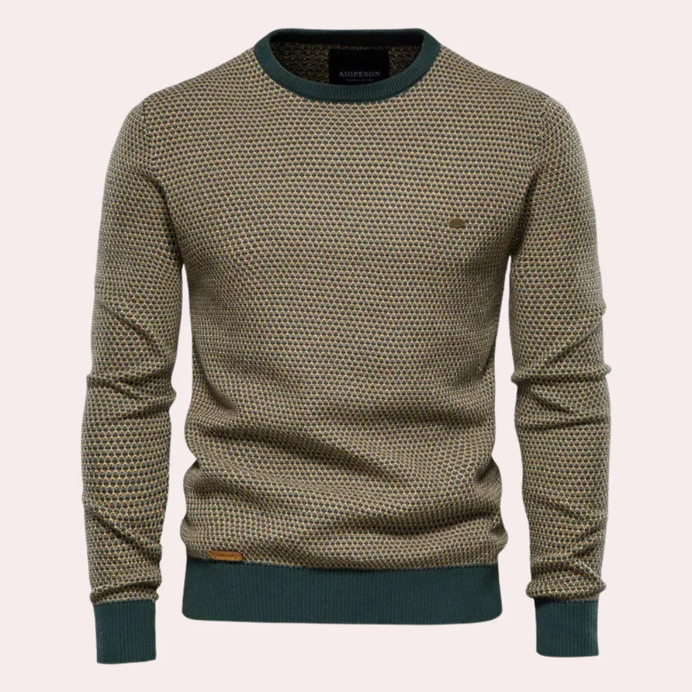 Soft Mens Plaid Fleece Sweatshirt for Winter