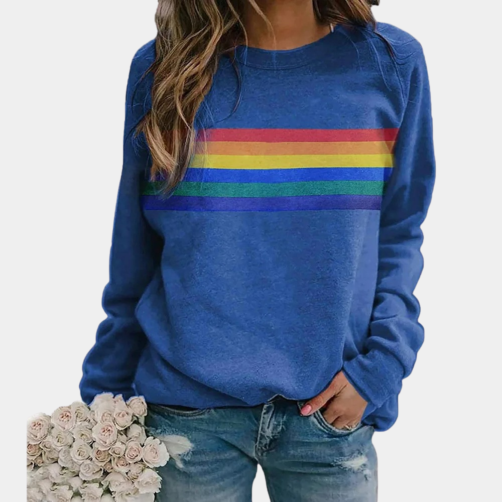 Comfy Vintage Stripe Hoodie – Loose Fitting Sweatshirt - VogeLuxe