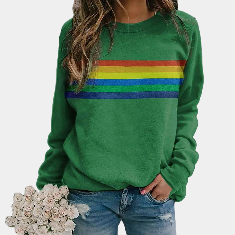 Comfy Vintage Stripe Hoodie – Loose Fitting Sweatshirt