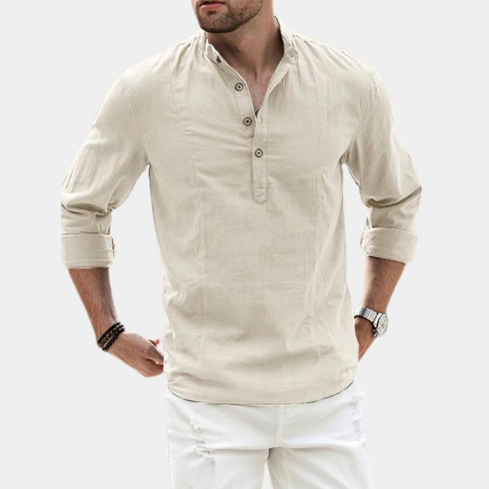 Classic Fit Mens Long Sleeve Button Shirt