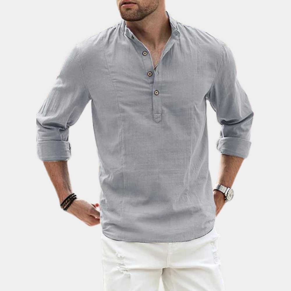 Classic Fit Mens Long Sleeve Button Shirt