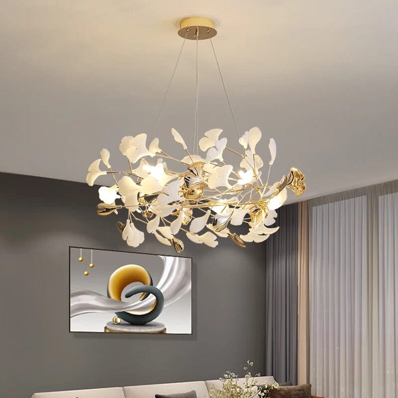 Elegant Floral Pendant Light With Soft Glass Shade