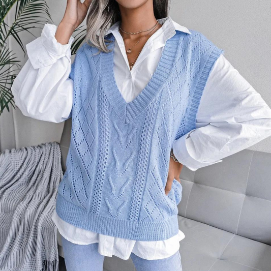 Women's Casual Tank Top Sweater Vest - VogeLuxe