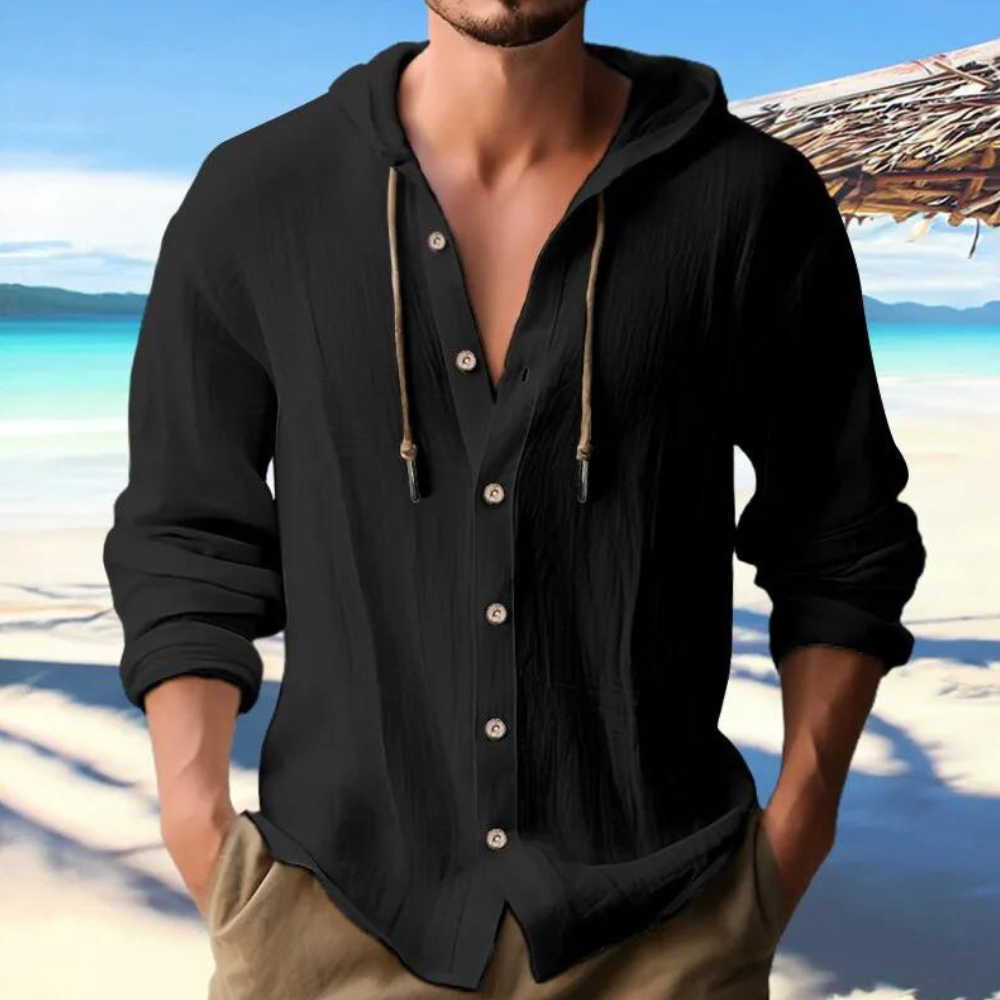 Classic Men's Hoodie Long Sleeve Top - VogeLuxe