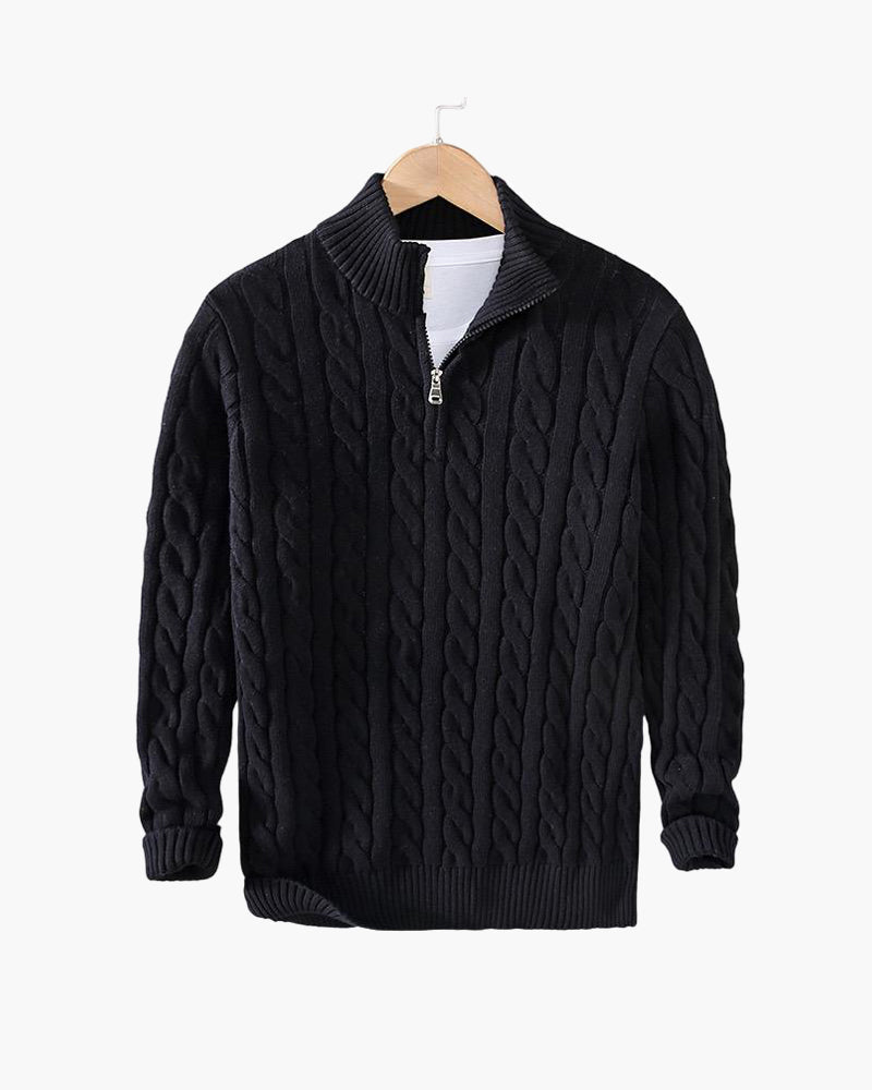 Cozy Men's Cable Knit Winter Sweater