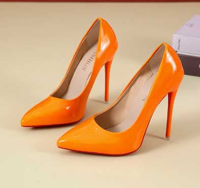 Ladies 5 Inch Glossy High Heel Shoes