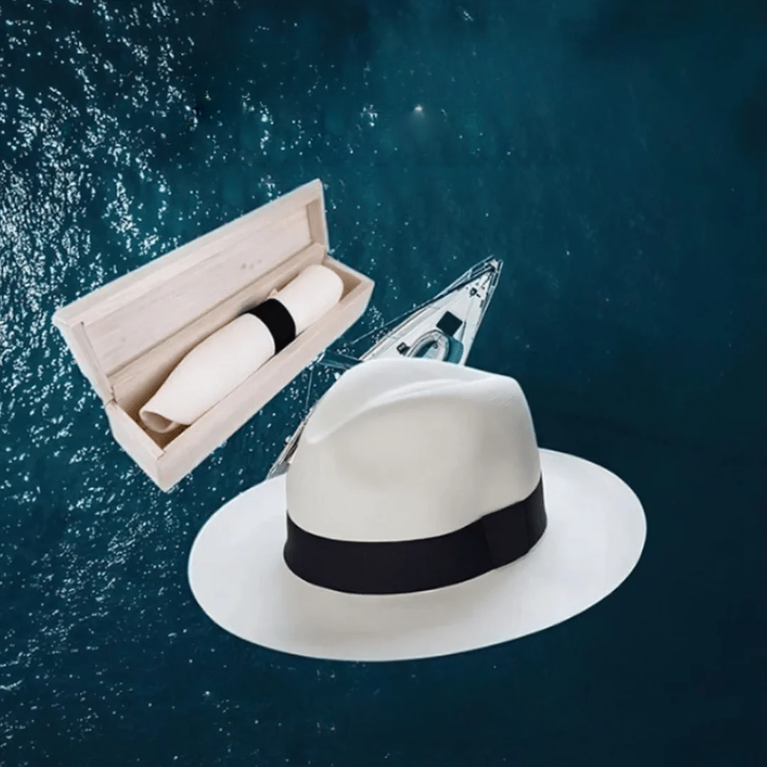 Elegant Handwoven Straw Panama Hat - VogeLuxe