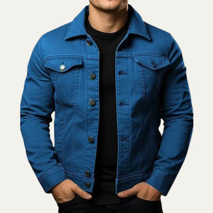 VogeLuxe | Men’s Classic Button Down Denim Jacket